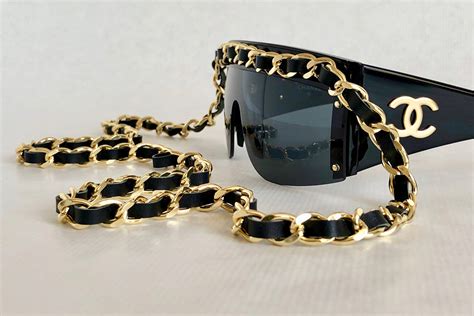 chain chanel sunglasses|chanel chain sunglasses vintage.